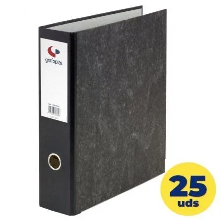 Grafoplás Ecoclassic Archivador de Palanca 65mm Gris Plomo (Set de 25) Grafoplás Ecoclassic Archivador de Palanca 65mm Gris Plomo (Set de 25)